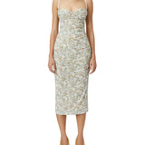 Camilla and Marc Majorelle Floral Midi Dress | Green Floral