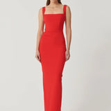 Effie Kats Marbella Gown | Cherry Red