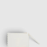 Oroton Broidery Pouch Smooth | Warm White (PRE-ORDER)