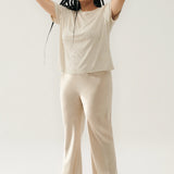 Silk Laundry Bias Cut Pants | Hazelnut