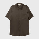 Silk Laundry Short Sleeve Boyfriend Shirt | Mantis