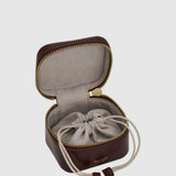 Oroton Indi Travel Jewellery Mini Case Crackle | Copper