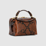 Oroton Mica Mini Bowler | Copper Snake