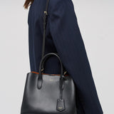 Oroton Small Three Pocket Bag | Black (PRE-ORDER)