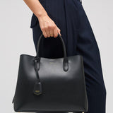 Oroton Muse Three Pocket Bag | Black (PRE-ORDER)