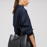Oroton Muse Three Pocket Bag | Black (PRE-ORDER)