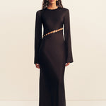 Winslow Long Sleeve Asymmetric Maxi Dress