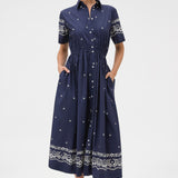 Oroton Floral Bandana Shirt Dress | North Sea