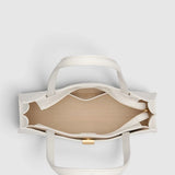 Oroton Millie Texture Baguette | Warm White