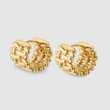 Oroton Wicker Huggies | Gold