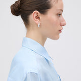 Oroton Banks Hoops | Bright Silver (PRE-ORDER)