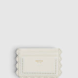 Oroton Broidery Credit Card Sleeve | Warm White (PRE-ORDER)