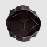 Oroton Emilia Large Tote Crackle | Dark Chocolate