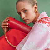 Oroton Romy Barrel Bag | Market Red (PRE-ORDER)