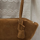 Oroton Breeze Baguette Suede | Dark Teak (PRE-ORDER)