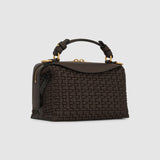 Oroton Mica Workmanship Bowler Mini |  Dark Chocolate (PRE-ORDER)