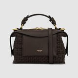 Oroton Mica  Workmanship Bowler |  Dark Chocolate (PRE-ORDER)