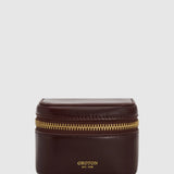 Oroton Indi Travel Jewellery Mini Case Crackle | Copper