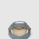 Oroton Mica Mini Bowler Smooth Broidery | Smoke (PRE-ORDER)