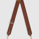 Oroton Essential Bag Strap | Chestnut/Brass (PRE-ORDER)