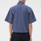 Oroton Check Tie Neck Shirt | North Sea