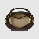 Oroton Mica Mini Bowler | Dark Chocolate