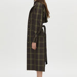 Winton check trench coat