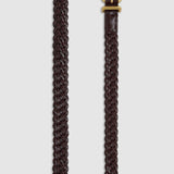 Oroton Remi Woven 20mm Belt | Copper