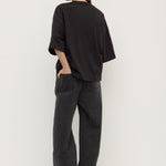 Max Cotton Oversized Tee Black
