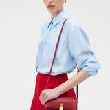 Oroton Etta Mini Clutch Smooth | Garnet (PRE-ORDER)