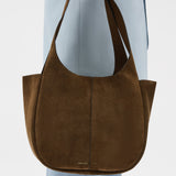 Oroton Emilia Tote Suede | Husk Brown
