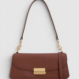 Oroton Ava Shoulder Bag Smooth | Chestnut (PRE-ORDER)