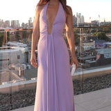 Misha Jennifer Cupro Maxi Dress | Lilac
