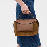 Oroton Mica Bowler Suede | Teak (PRE-ORDER)