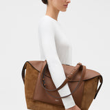 Oroton Mica Medium Tote Suede | Teak