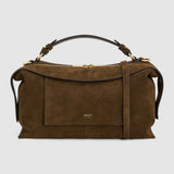 Oroton Mica Large Bowler Suede | Husk Brown (PRE-ORDER)
