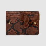 Oroton Mica Mini 10CC Zip Wallet | Copper Snake