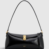Oroton Allegra Medium Clutch Crackle | Black