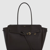 Oroton Cleo Work Tote Smooth | Dark Chocolate