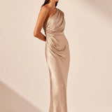 Shona Joy La Lune One Shoulder Maxi Dress | Gold