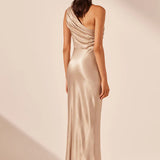 Shona Joy La Lune One Shoulder Maxi Dress | Gold