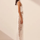 Shona Joy Stratus Lace High Neck Maxi Dress | Ivory (PRE-ORDER)