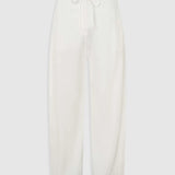 Oroton Barrel Leg Cotton Pant | White