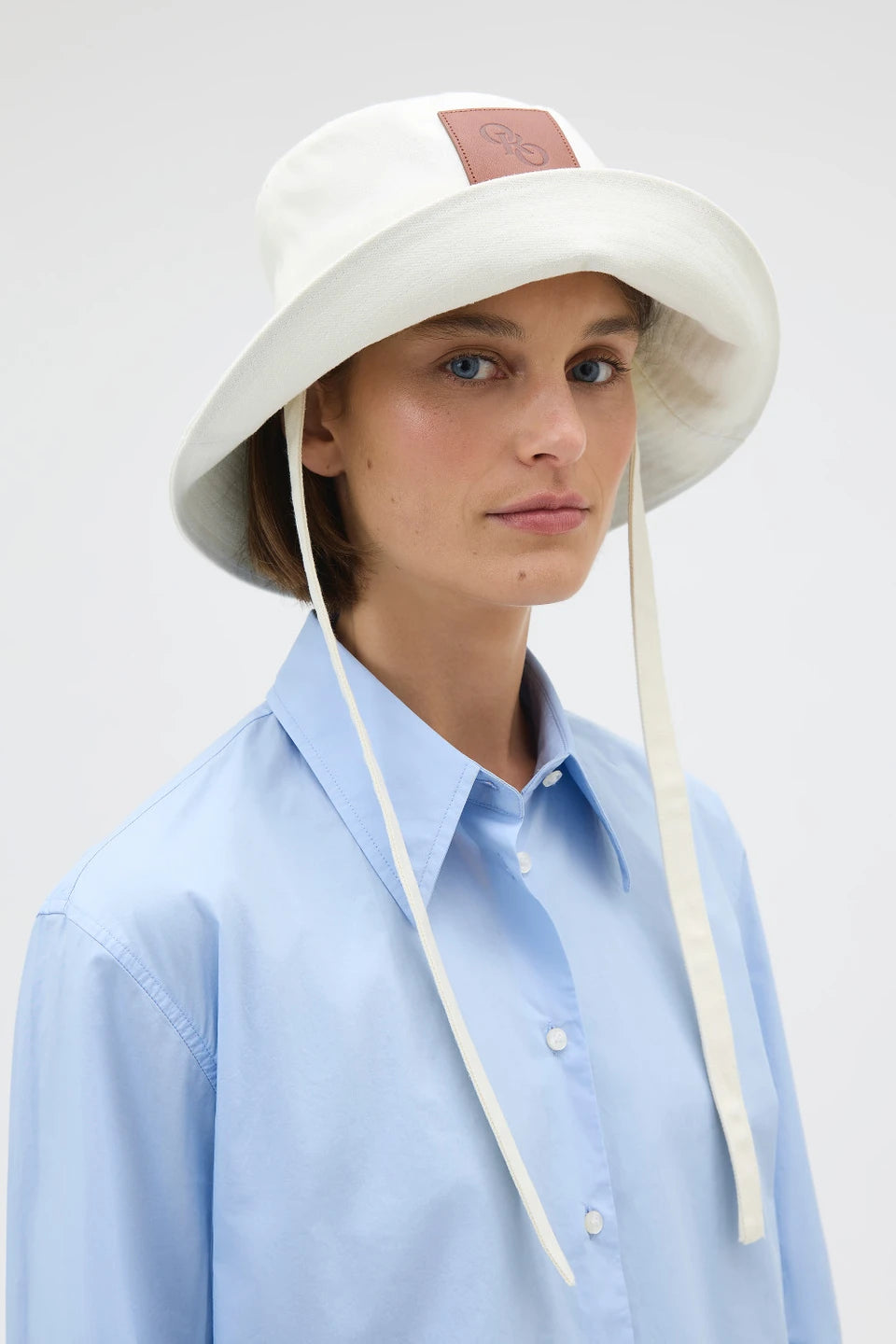 Oroton Nell Bucket Hat | Antique White