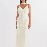 Pasduchas Terrace Cascade Midi Dress | Marzipan