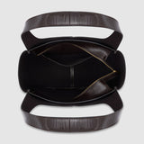 Oroton Emilia Tote Crackle | Dark Chocolate