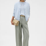 Oroton Cashmere Blend Cardigan | Soft Blue