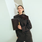 Oroton Miriam Crackle Day Bag | Dark Chocolate