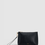Oroton Cecile Pouch Texture | Black (PRE-ORDER)