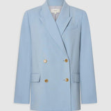 Oroton Double Breasted Blazer | Twilight Blue
